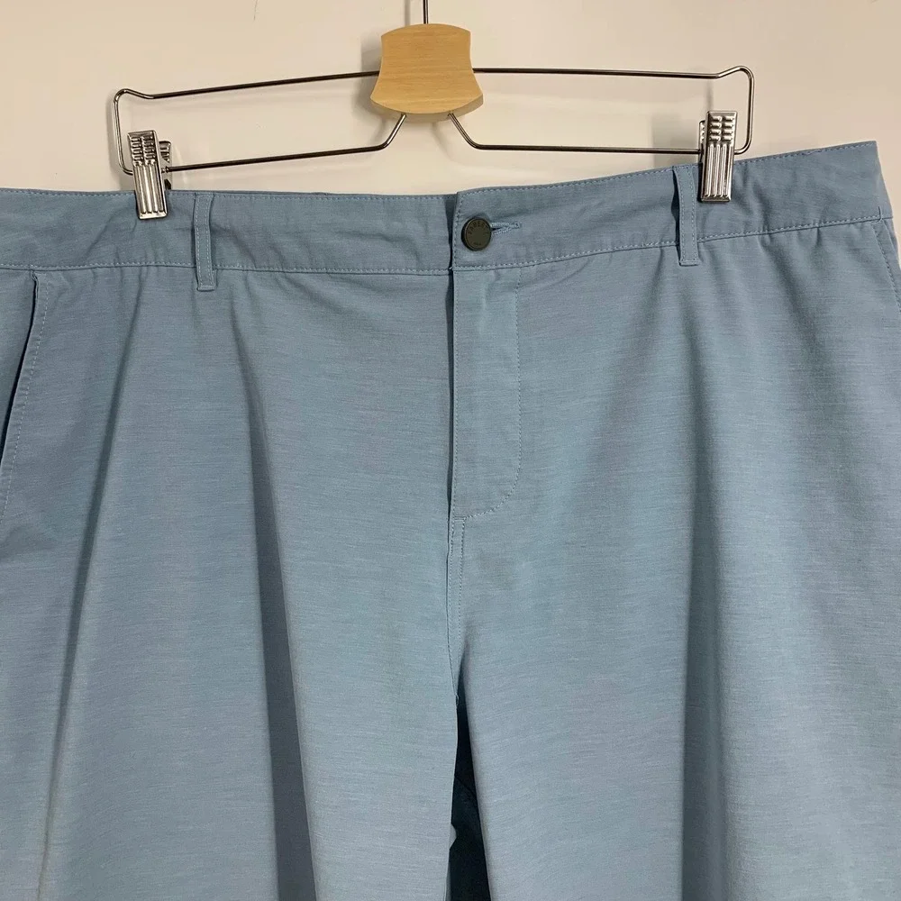 Faherty‎ All Day Shorts Mens Size 40 Blue Casual Flat Front Recycled Blend